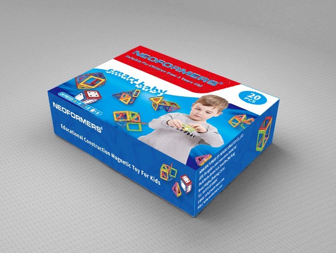 宁波贝磁儿童玩具磁力片玩具包装设计